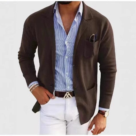 Herren eleganter Strickblazer EB