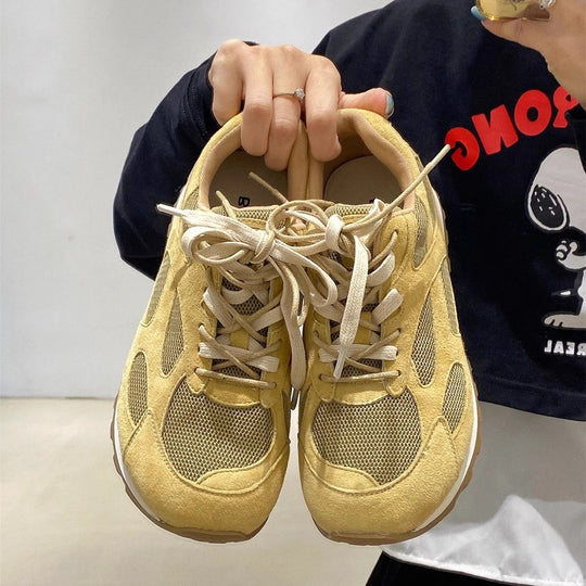 Damen sportliche Laufschuhe mit atmungsaktiven Mesh-Einsätzen und weich gepolsterter Sohle EB