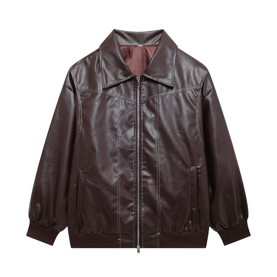 Damen modische jacke mit strukturiertem Kragen und praktischen Taschen EB