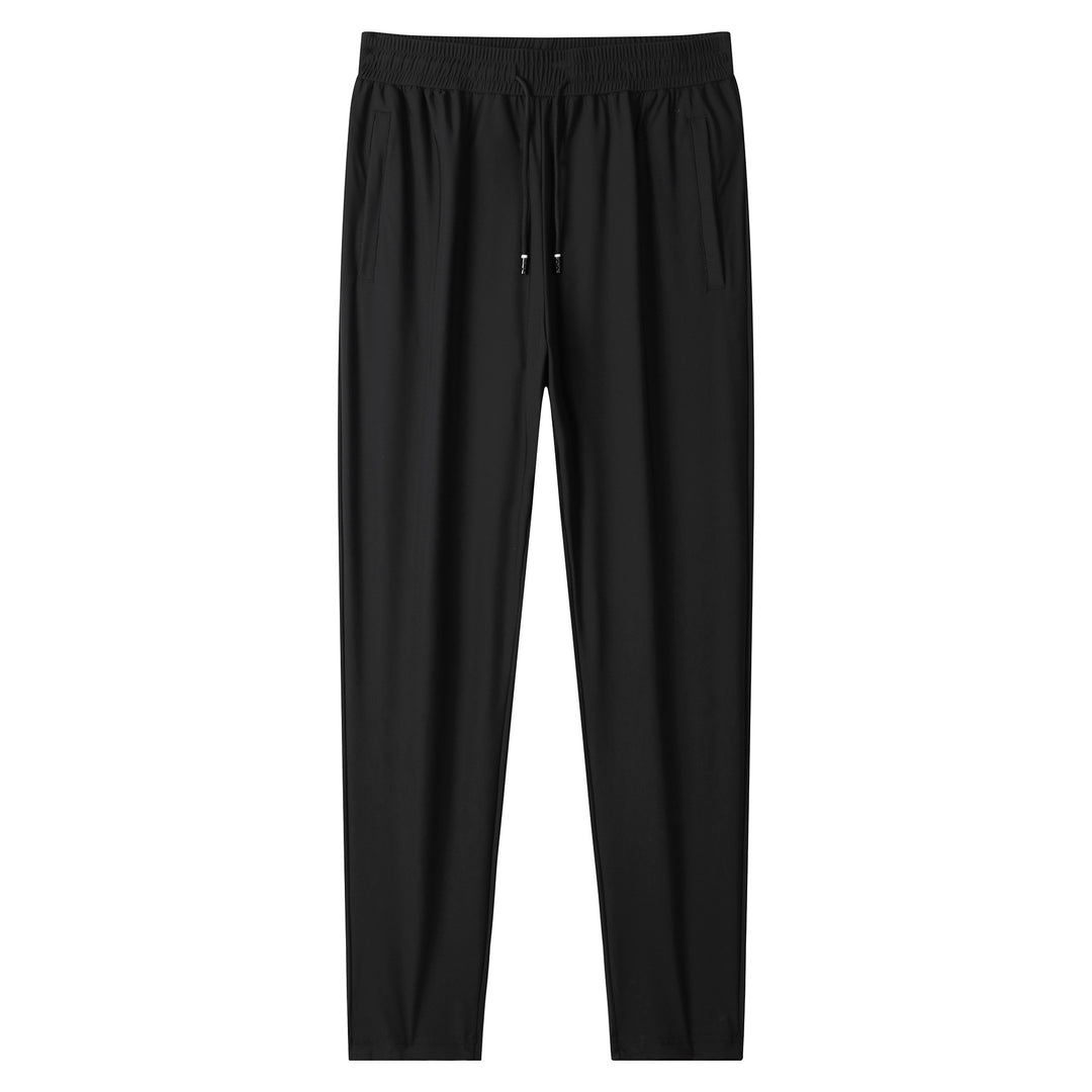 Herren leichte tapered Jogginghose mit elastischem Komfortbund, Kordelzug und seitlichen Eingrifftaschen EB
