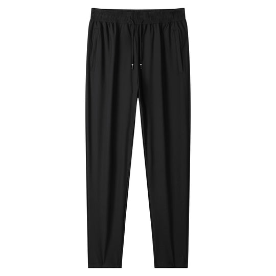 Herren leichte tapered Jogginghose mit elastischem Komfortbund, Kordelzug und seitlichen Eingrifftaschen EB