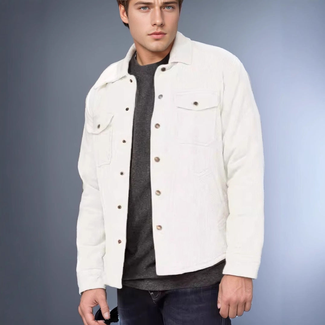 Herren Cordjacke mit praktischen Brusttaschen und weichem Innenfutter EB