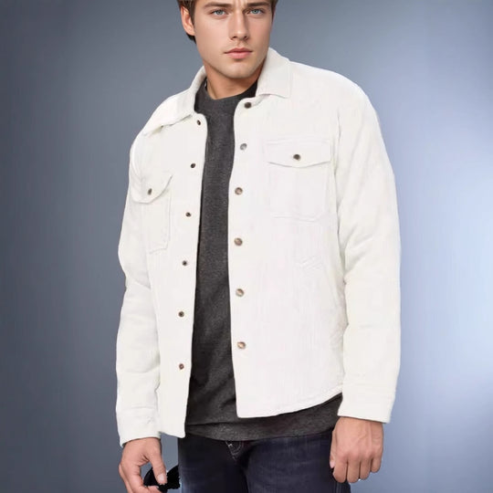 Herren Cordjacke mit praktischen Brusttaschen und weichem Innenfutter EB