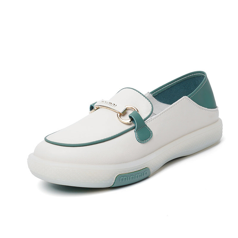 Damen Bequeme Slip-On Schuhe mit modischem Dekor und rutschfester Sohle EB