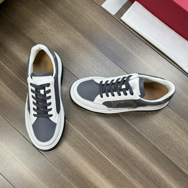 Damen modische Sneakers mit robustem Profil und strapazierfähiger Gummisohle EB