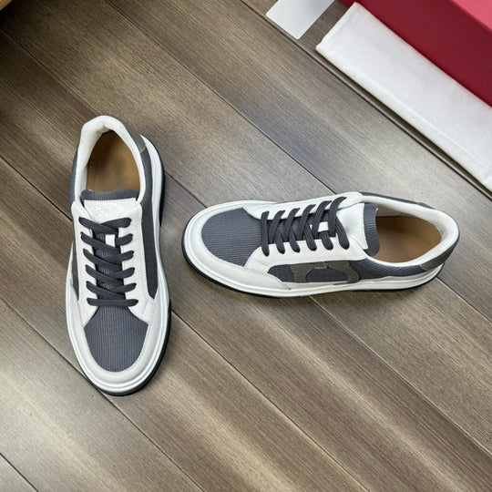 Damen modische Sneakers mit robustem Profil und strapazierfähiger Gummisohle EB