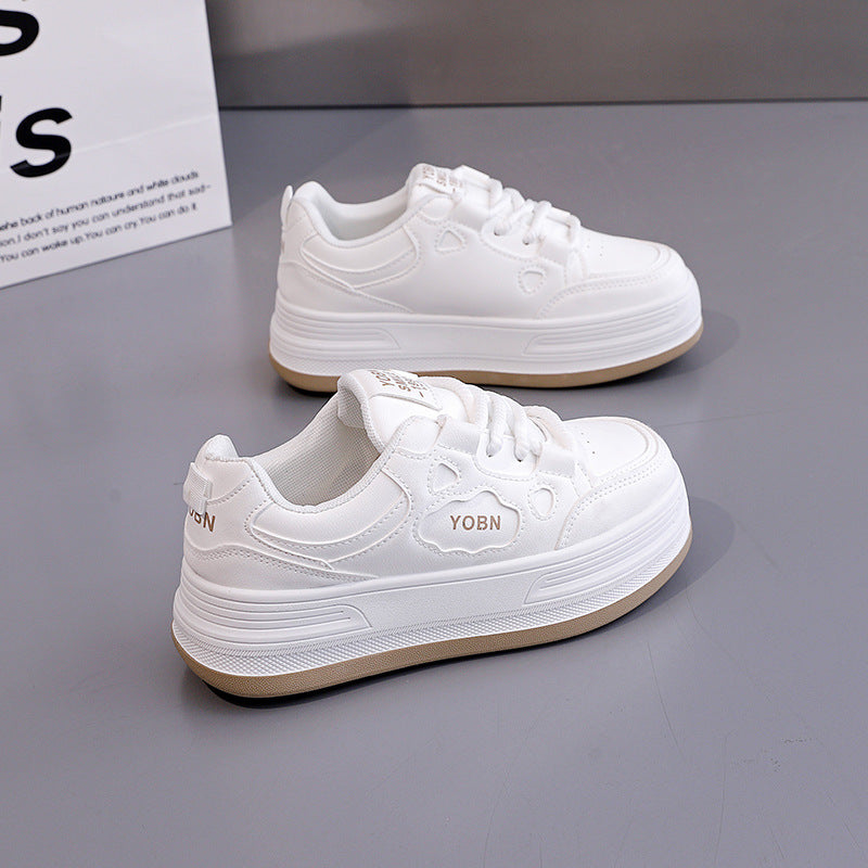 Damen Komfortable Sneaker mit dicker Laufsohle und modischem Design EB