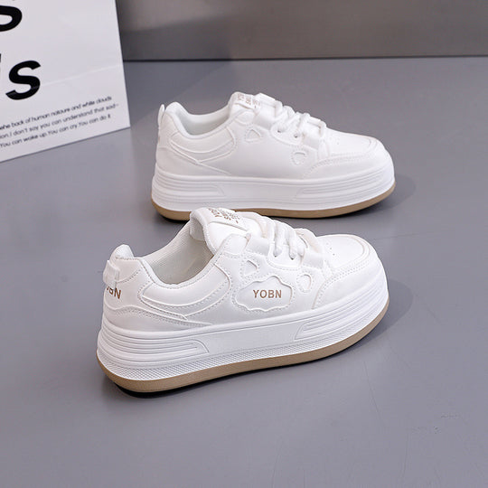 Damen Komfortable Sneaker mit dicker Laufsohle und modischem Design EB