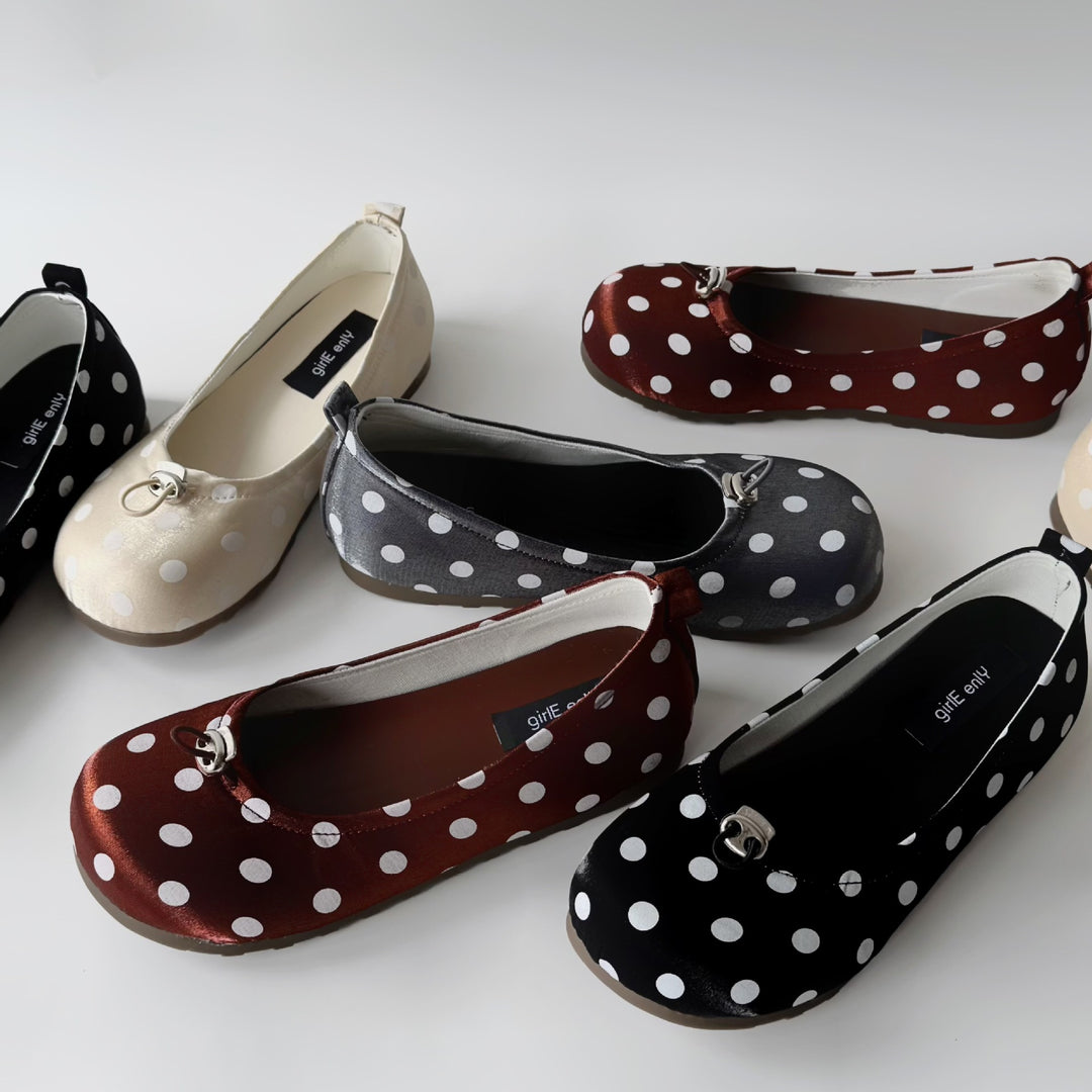 Damen Ballerinas mit elegantem Punktedesign und komfortablem Fußbett EB