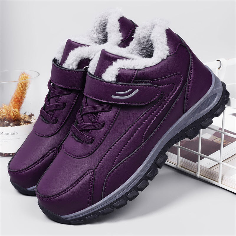 Damen Isolierte Winterstiefel mit rutschfester Sohle und verstellbarem Klettverschluss EB