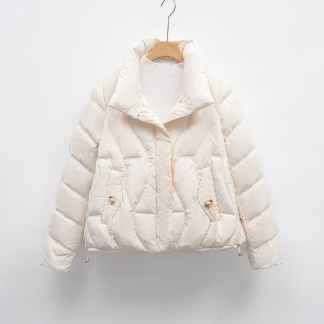 Damen gesteppte Winterjacke mit hochschließendem Kragen EB