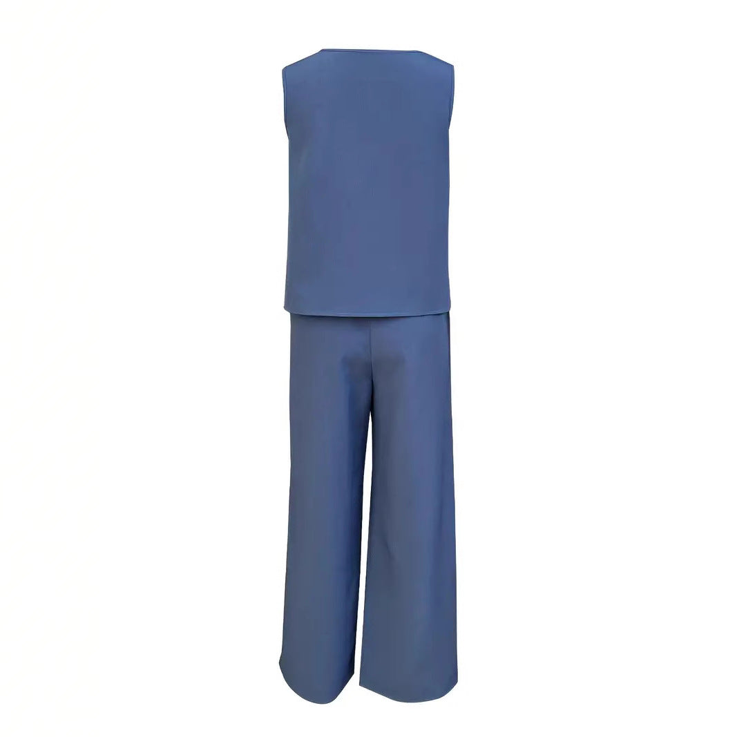 Damen weiches Oberteil und elegante weite Hose EB