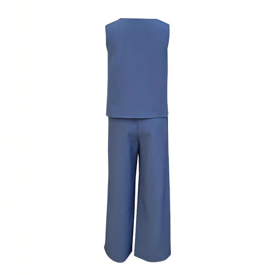 Damen weiches Oberteil und elegante weite Hose EB