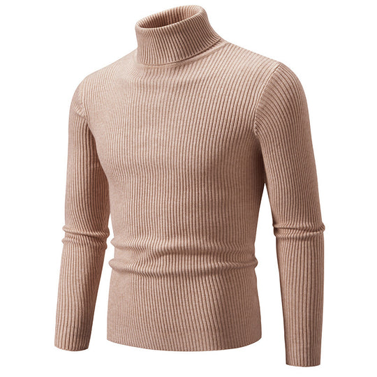 Herren feiner Rollkragenpullover aus langlebigem Strickmaterial EB