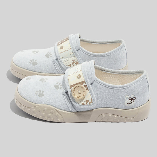 Damen Clogs mit praktischen Klettverschlüssen und tierischen Applikationen EB