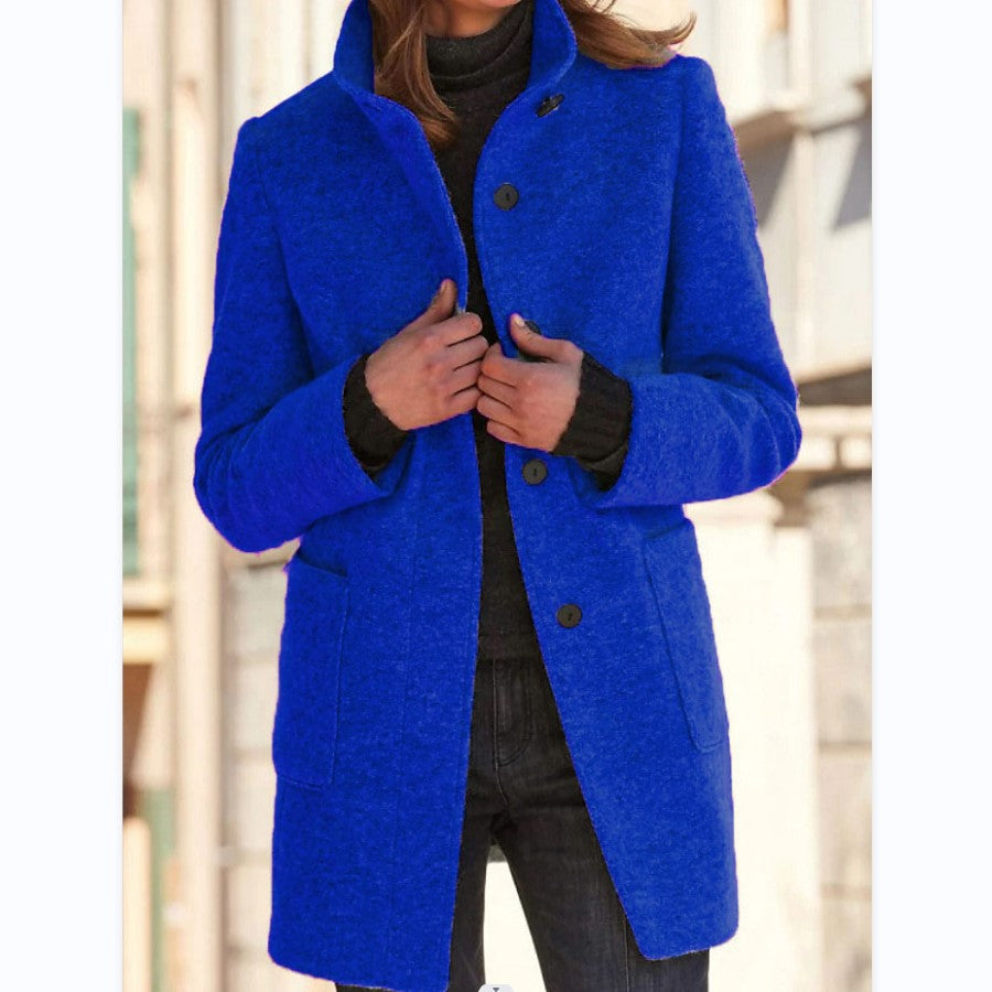 Damen eleganter Wollmantel mit optimaler Passform EB
