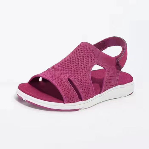 Damen atmungsaktive Sandalen mit flexiblem Riemendesign und komfortabler Sohle EB
