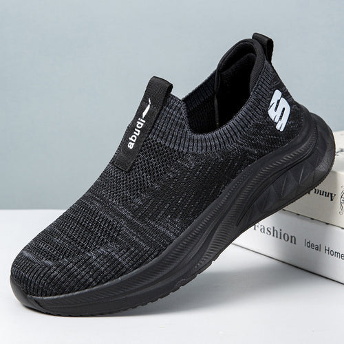 Damen Bequeme Slip-On Sneakers mit atmungsaktivem Obermaterial und flexiblem Design EB