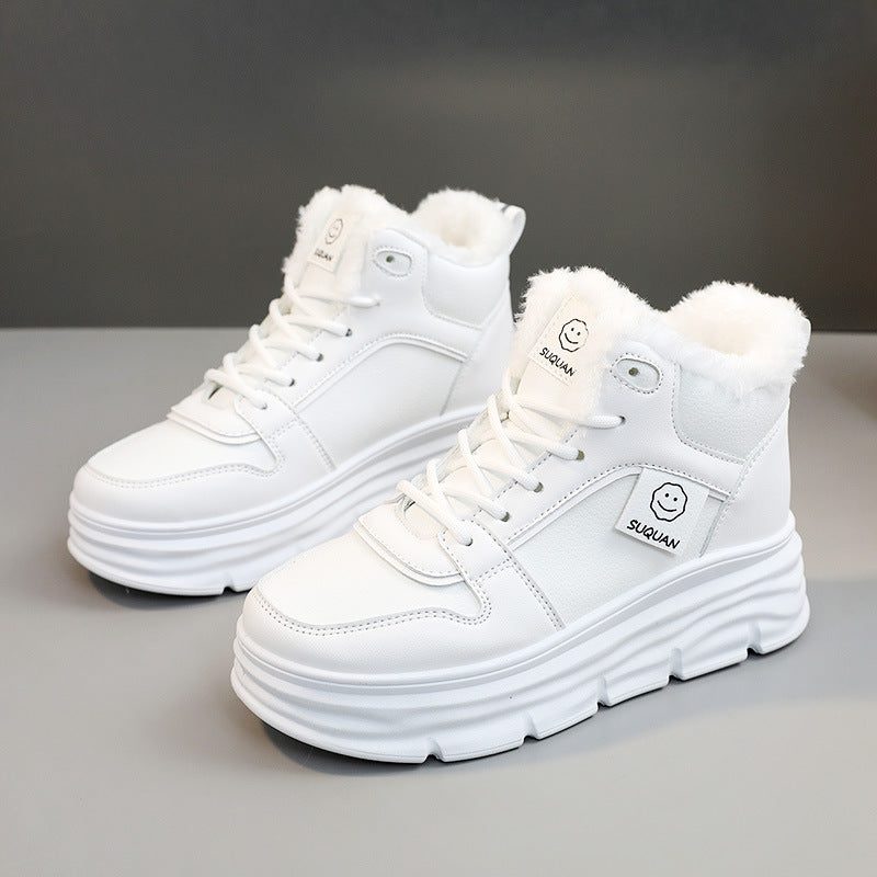 Damen Chunky Winter Sneakers mit kuscheligem Innenfutter und rutschfester Sohle EB