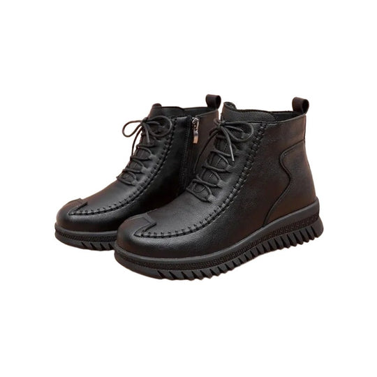 Damen Fashionable Stiefeletten mit hohem Komfort und modischem Reißverschluss EB