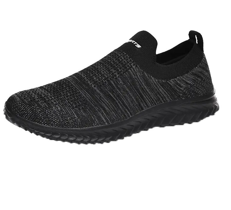 Damen Atmungsaktive Slip-On Sneakers mit elastischem Strick-Obermaterial EB