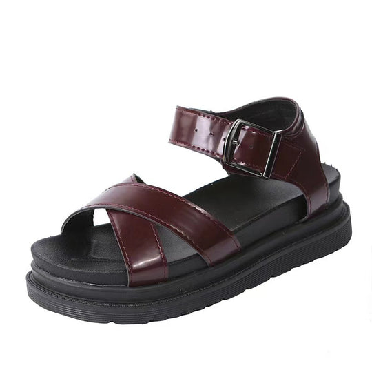 Damen Riemensandalen mit ergonomischem Fußbett und verstellbarem Schnallenverschluss EB