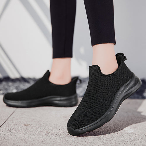 Damen Bequeme Slip-On Laufschuhe EB