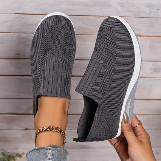 Damen Atmungsaktive Slip-On Sneakers mit erhöhtem Komfort EB