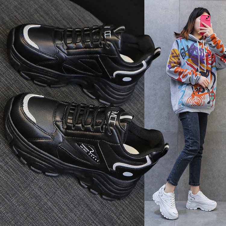 Damen Chunky Sneaker mit stabiler Plattform und atmungsaktivem Obermaterial EB