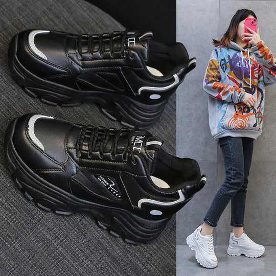 Damen Chunky Sneaker mit stabiler Plattform und atmungsaktivem Obermaterial EB