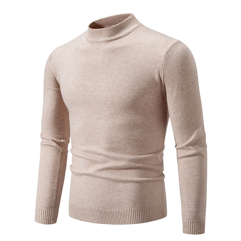Herren modischer Rollkragenpullover aus feiner Strickqualität EB