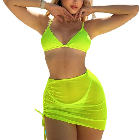Damen Triangel-Bikini mit Wickelrock EB