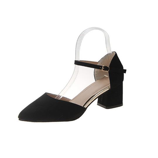 Damen edle Slingback-Pumps mit spitzem Zehenbereich und feinem Riemchen EB