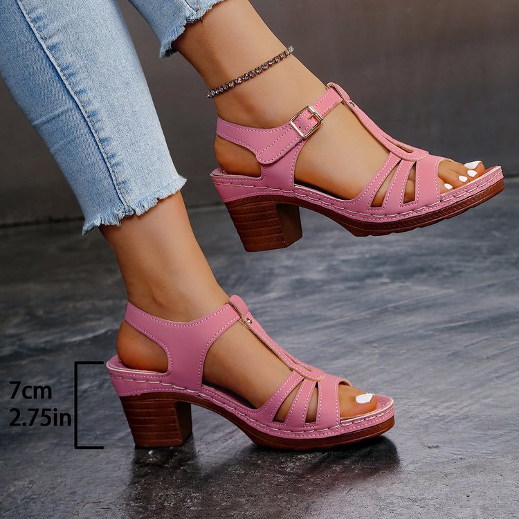 Damen Komfortable Riemchen Sandalen EB