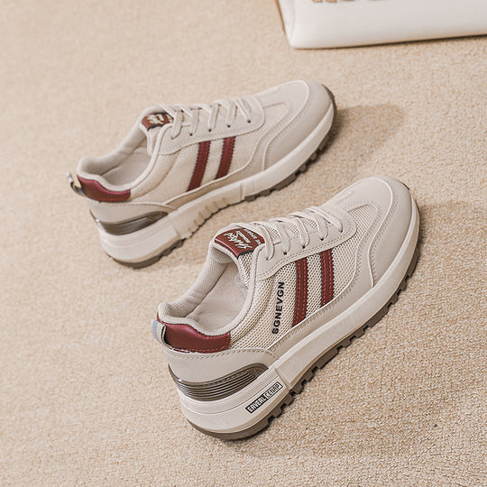 Damen Sportliche Mesh-Sneaker mit dämpfender Sohle und rutschfester Laufsohle EB