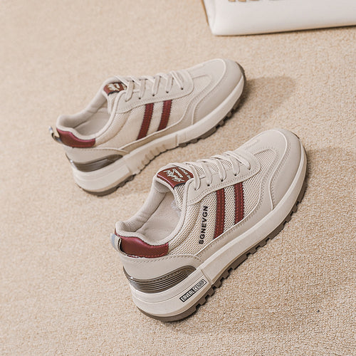 Damen Sportliche Mesh-Sneaker mit dämpfender Sohle und rutschfester Laufsohle EB