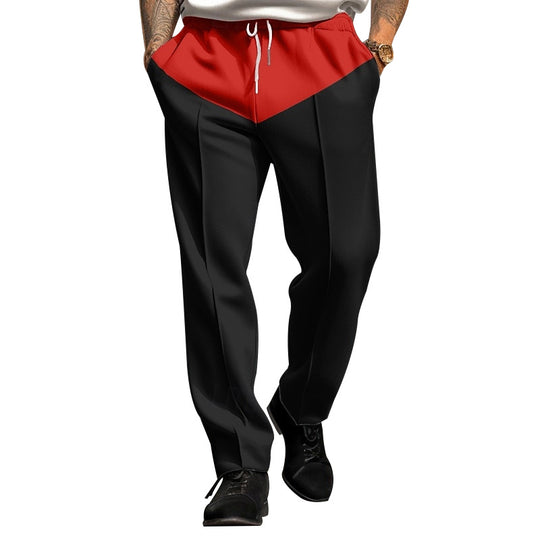 Herren Sportliche Jogginghose mit kontrastrierendem Bund und praktischen Taschen EB