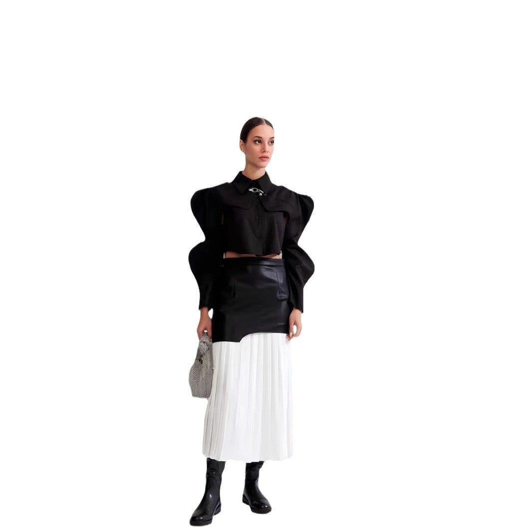 Damen Langarm Pullover und Bleistiftrock Set EB