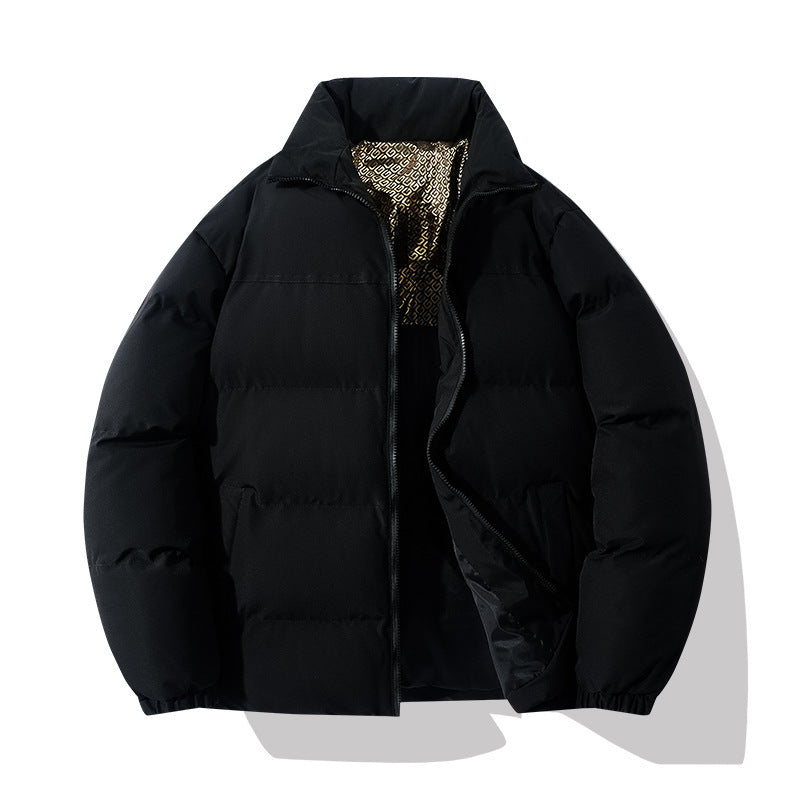 Herren isolierte Steppjacke mit hohem Kragen und praktischen Taschen EB