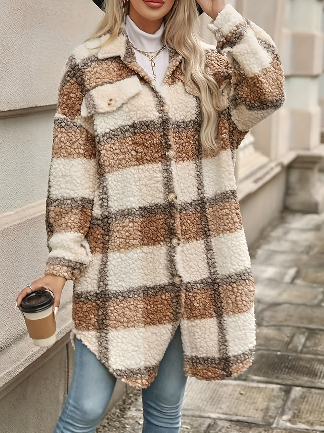 Damen Oversized Shirtjacke EB