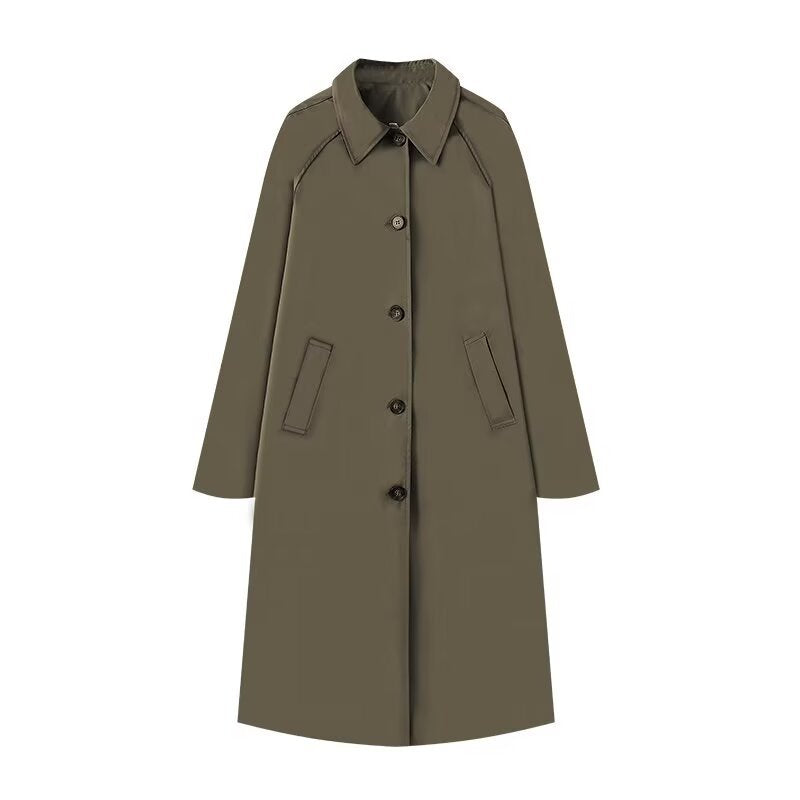 Damen elegante Übergangsjacke mit praktischen Taschen EB