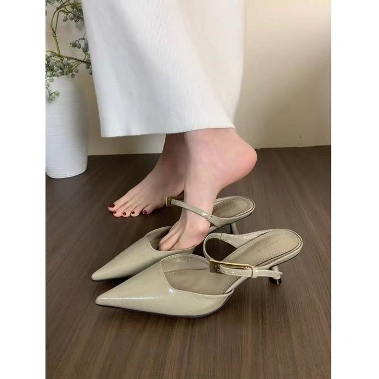 Damen Elegante Slingback-Pumps mit spitzem Zehenbereich und dezentem Riemen EB