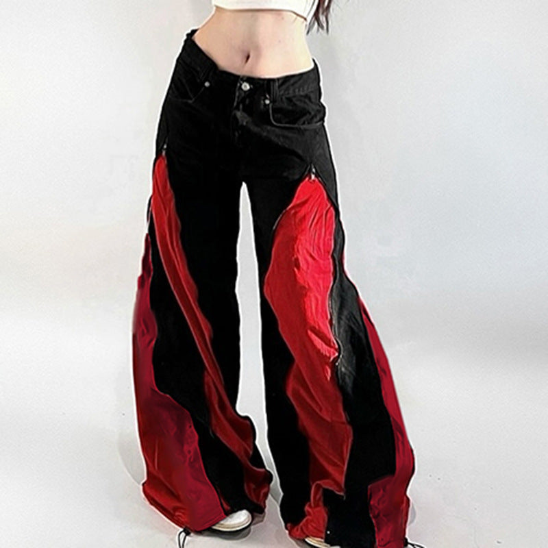 Damen Urban Flared-Hosen mit Kontrastdetails EB