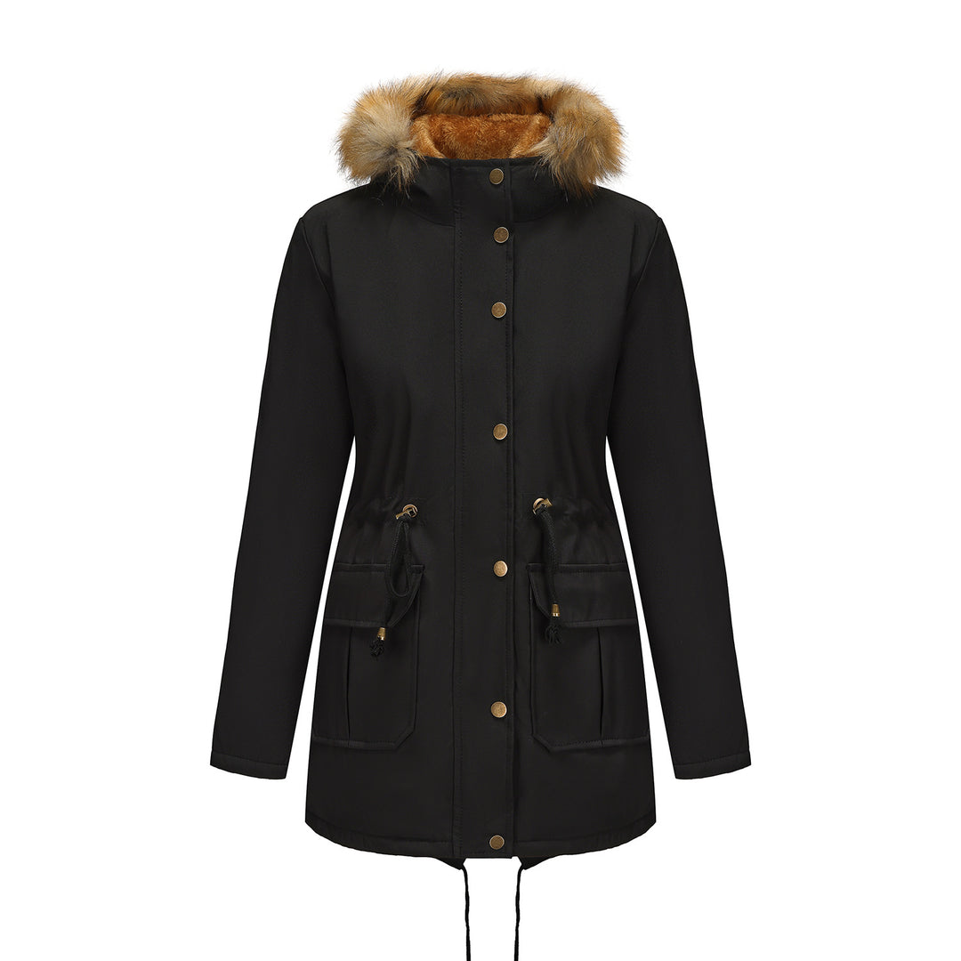 Damen Winterparka mit Pelzkragen EB