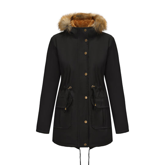 Damen Winterparka mit Pelzkragen EB