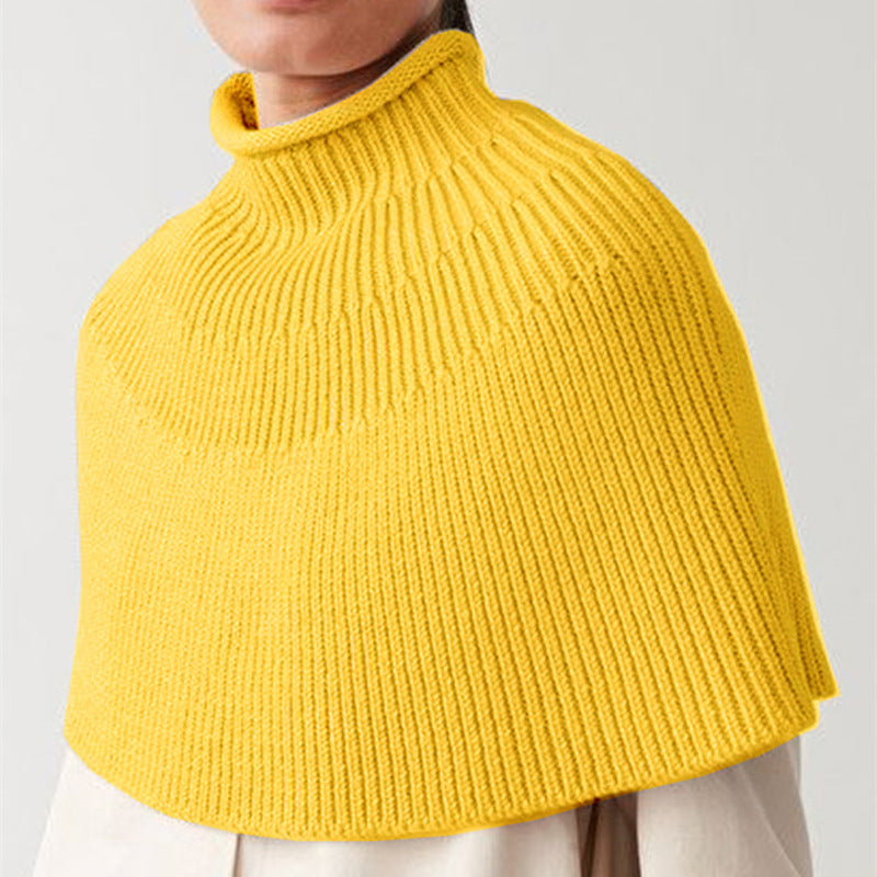 Damen Stricktop mit hohem Kragen und Wellenstruktur EB