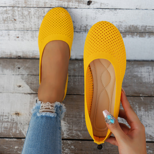 Damen bequeme Slipper aus atmungsaktivem Netzmaterial mit rutschfester Sohle EB