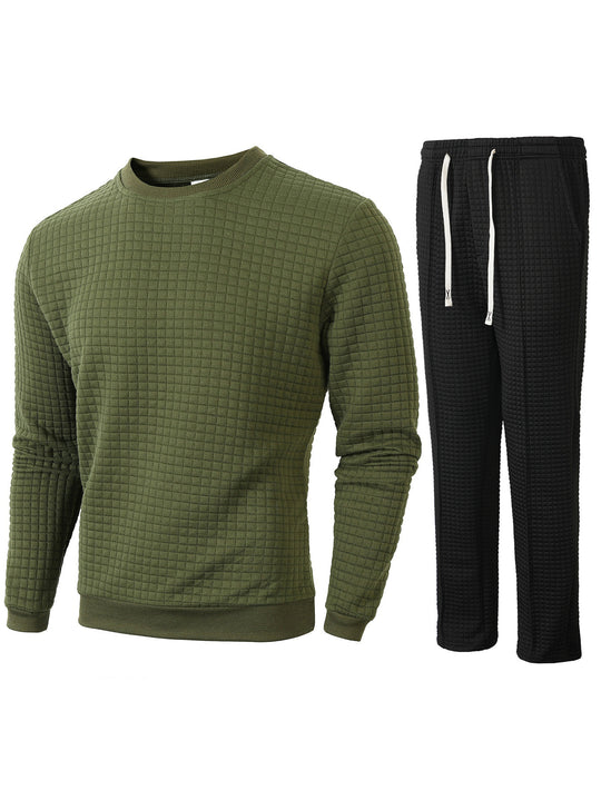 Herren gemütliches Sweatshirt und Jogginghose Set EB