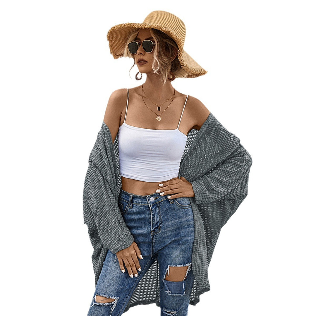 Damen lässige Strickjacke im oversized Schnitt EB