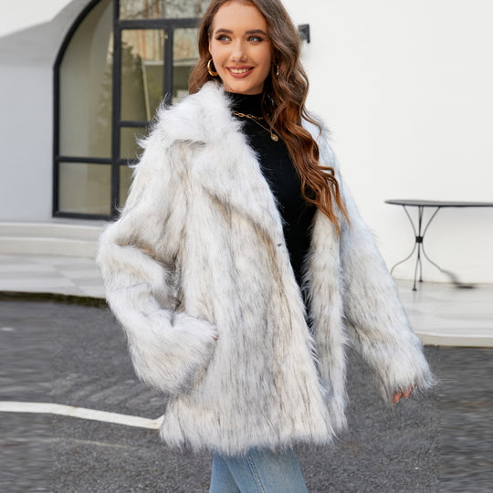 Damen Kunstpelzjacke EB